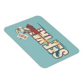 Wile E. Coyote Rocketing Past ROAD RUNNER™ Magneet (Rechterzijde)