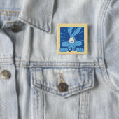 WILE E. COYOTE™ Shocked Expression Vierkante Button 5,1 Cm (In situ)