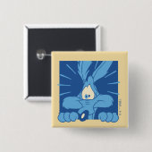 WILE E. COYOTE™ Shocked Expression Vierkante Button 5,1 Cm (Voorkant /achterkant)