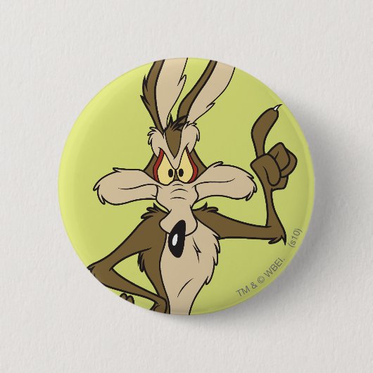 Wile E. Coyote Standing Tall Ronde Button 5,7 Cm (Voorkant)