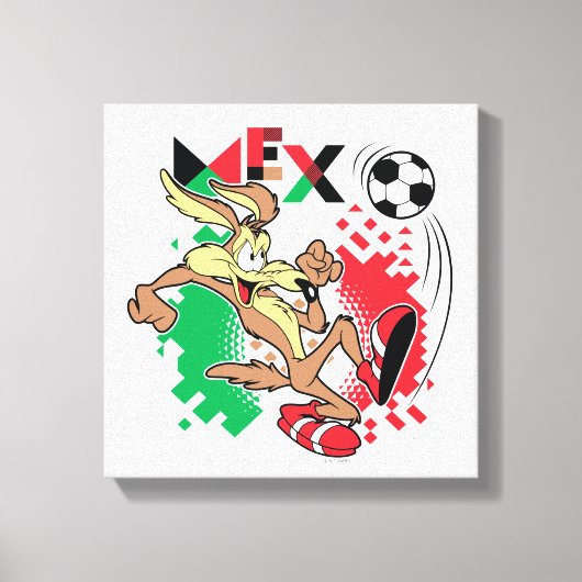 WILE E. COYOTE™ Team Mexico Soccer Graphic Canvas Afdruk (Voorkant)