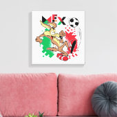 WILE E. COYOTE™ Team Mexico Soccer Graphic Canvas Afdruk (Insitu (Woonkamer))