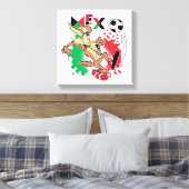WILE E. COYOTE™ Team Mexico Soccer Graphic Canvas Afdruk (Insitu (Slaapkamer))