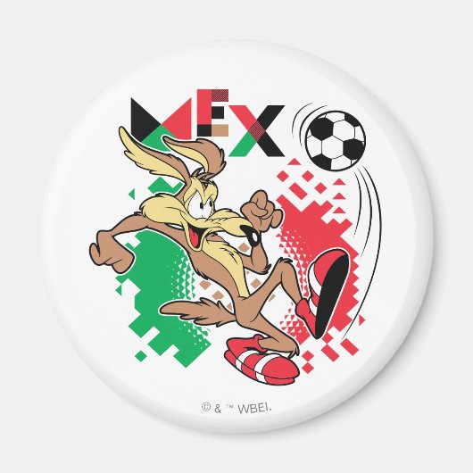 WILE E. COYOTE™ Team Mexico Soccer Graphic Magneet (Voorkant)