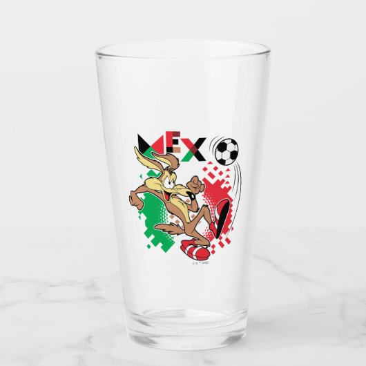 WILE E. COYOTE™ Team Mexico Voetbal Grafisch Glas (Voorkant)