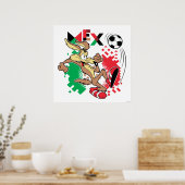 WILE E. COYOTE™ Team Mexico Voetbal Grafisch Poster (Keuken)