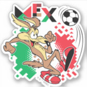 WILE E. COYOTE™ Team Mexico Voetbal Grafisch Sticker (Voorkant)