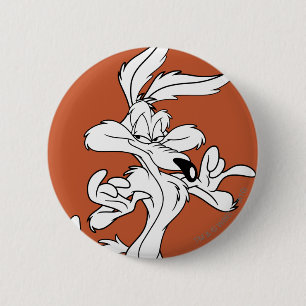 WILE E. COYOTE™ tevreden kijkend Ronde Button 5,7 Cm