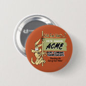 Wile E. Coyote Touwkliuwkampioenschappen Ronde Button 5,7 Cm (Voorkant /achterkant)