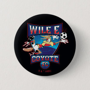 WILE E. COYOTE™ Voetbalclub Badge Ronde Button 5,7 Cm