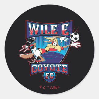 WILE E. COYOTE™ Voetbalclub Badge Ronde Sticker