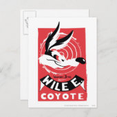 WILE E. COYOTE™ Warner Bros. Cadeaus poster Briefkaart (Voorkant / Achterkant)