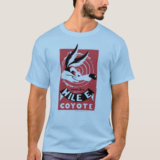 WILE E. COYOTE™ Warner Bros. Cadeaus poster T-shirt (Voorkant)