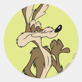 WILE E. COYOTE™ Ziet er trots uit Ronde Sticker