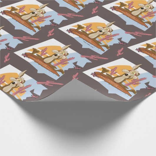 Wile E. Vleesetend Coyote (ernstig) Cadeaupapier (Hoek)
