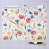 WIlelbloem met papavers en kruisbloemen Tissuepapier (Craft)