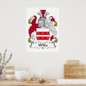Wiles Family Crest Poster (Keuken)