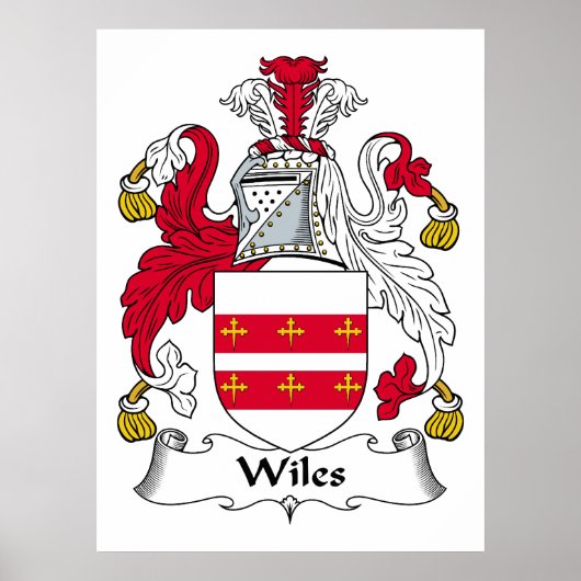 Wiles Family Crest Poster (Voorkant)