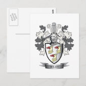 Wiley Family Crest Coat of Arms Briefkaart (Voorkant / Achterkant)