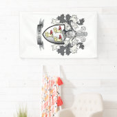 Wiley Family Crest Coat of Arms Spandoek (Insitu)