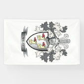 Wiley Family Crest Coat of Arms Spandoek (Horizontaal)
