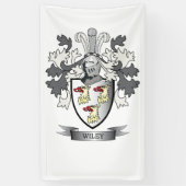 Wiley Family Crest Coat of Arms Spandoek (Verticaal)