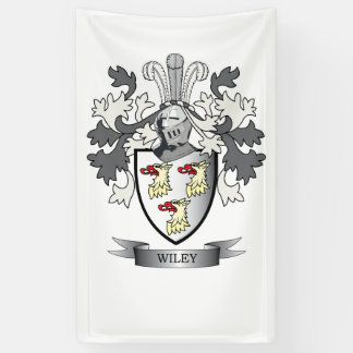 Wiley Family Crest Coat of Arms Spandoek