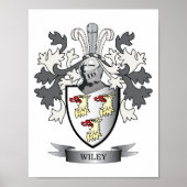 Wiley Family Crest Coat. Poster (Voorkant)