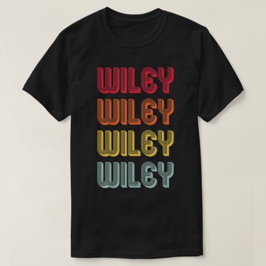 WILEY Gift Surname Funny Retro  80's Birthda T-shirt (Design voorkant)