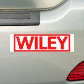 Wiley Stamp Bumpersticker (Op auto)