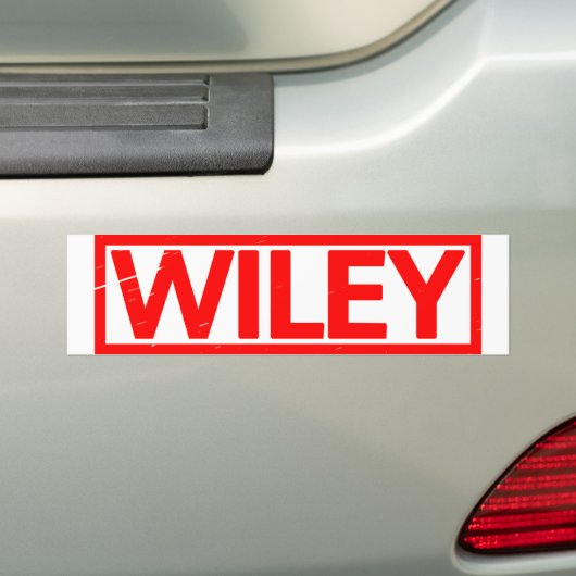 Wiley Stamp Bumpersticker (Op auto)