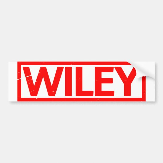 Wiley Stamp Bumpersticker (Voorkant)