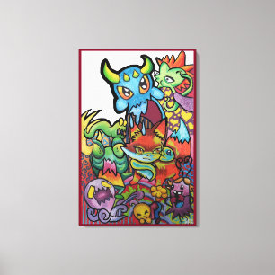 Wiley Ways Of The World Door Squid Fear City Canvas Afdruk