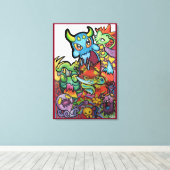Wiley Ways Of The World Door Squid Fear City Canvas Afdruk (Insitu (Houten vloer))