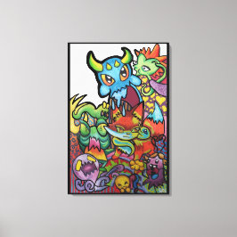 Wiley Ways Of The World Door Squid Fear City Canvas Afdruk