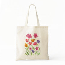 Wilflower Field Canvas tassen