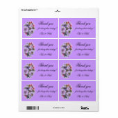 WILFLOWERS bedankt voor je gunst Etiket (Full Sheet)