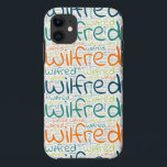 Wilfred Case-Mate iPhone Case<br><div class="desc">Wilfred. Show en draag deze populaire, mooie mannelijke voornaam die is ontworpen als kleurrijke tekstwolk gemaakt van horizontale en verticale krommende typografie van handletters in verschillende maten en schattige verse kleuren. Draag je positieve amerikaanse naam of show de wereld waar je van houdt of waar je van houdt. Merk met...</div>