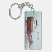 Wilfred Sykes 50 jaar rechthoek acrylsleutelketen Sleutelhanger (Voorkant Links)