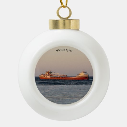 Wilfred Sykes ball of sneeuwflake ornament (Voorkant)