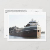 WILFRED SYKES BULK FREIGHTER BRIEFKAART (Voorkant / Achterkant)