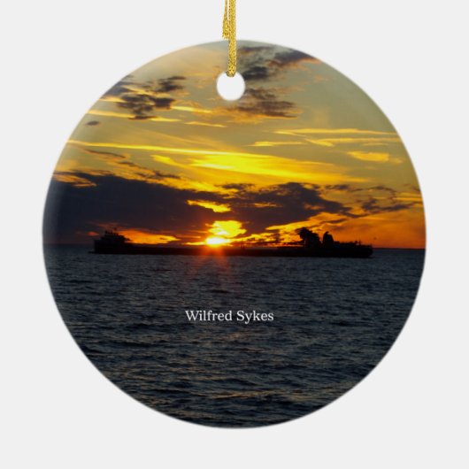 Wilfred Sykes dubbelzijdige versiering Keramisch Ornament (Achterkant)