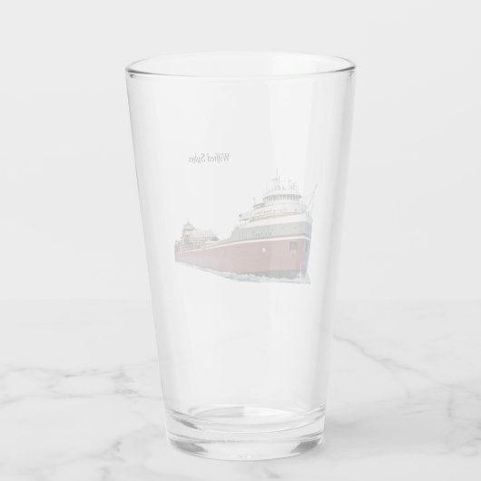 Wilfred Sykes glas (Achterkant)