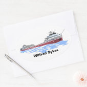 Wilfred Sykes ontloader Inland Ovale Sticker (Envelop)
