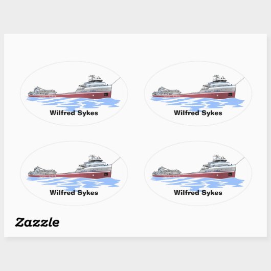 Wilfred Sykes ontloader Inland Ovale Sticker (Vel)
