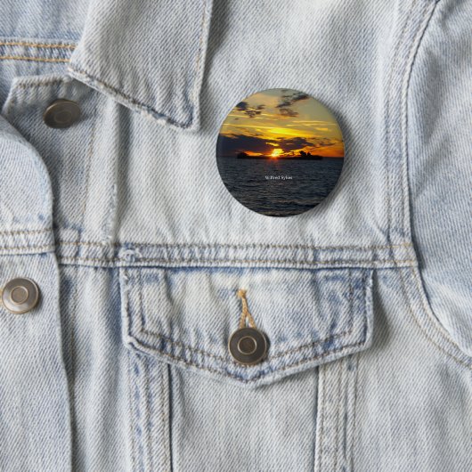 Wilfred Sykes sunset button (In situ)