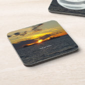 Wilfred Sykes zonsondergang 6 harde plastic onderz Drankjes Onderzetter (Linkerzijde)