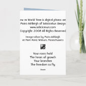 Wilg als Boom van de Wereld Kaart (Achterkant)