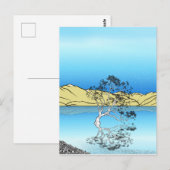 Wilg boom in Lake Wanaka Nieuw-Zeeland Briefkaart (Voorkant / Achterkant)