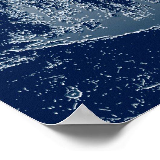 Wilg in blauw poster (Hoek)